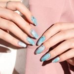 Crystal Blue - Semi-Cured Gel Nail Strips - Image 6