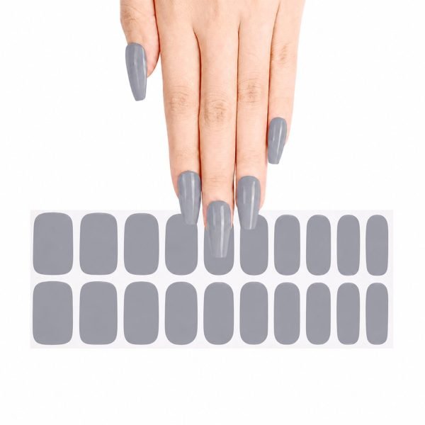 velvora gel nail wraps colour gray