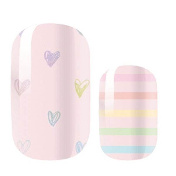 Candy Hearts Nail Polish Strips