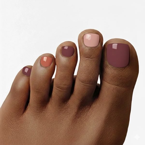Neutral Harmony Semi-Cured Pedicure Gel Nail Strips